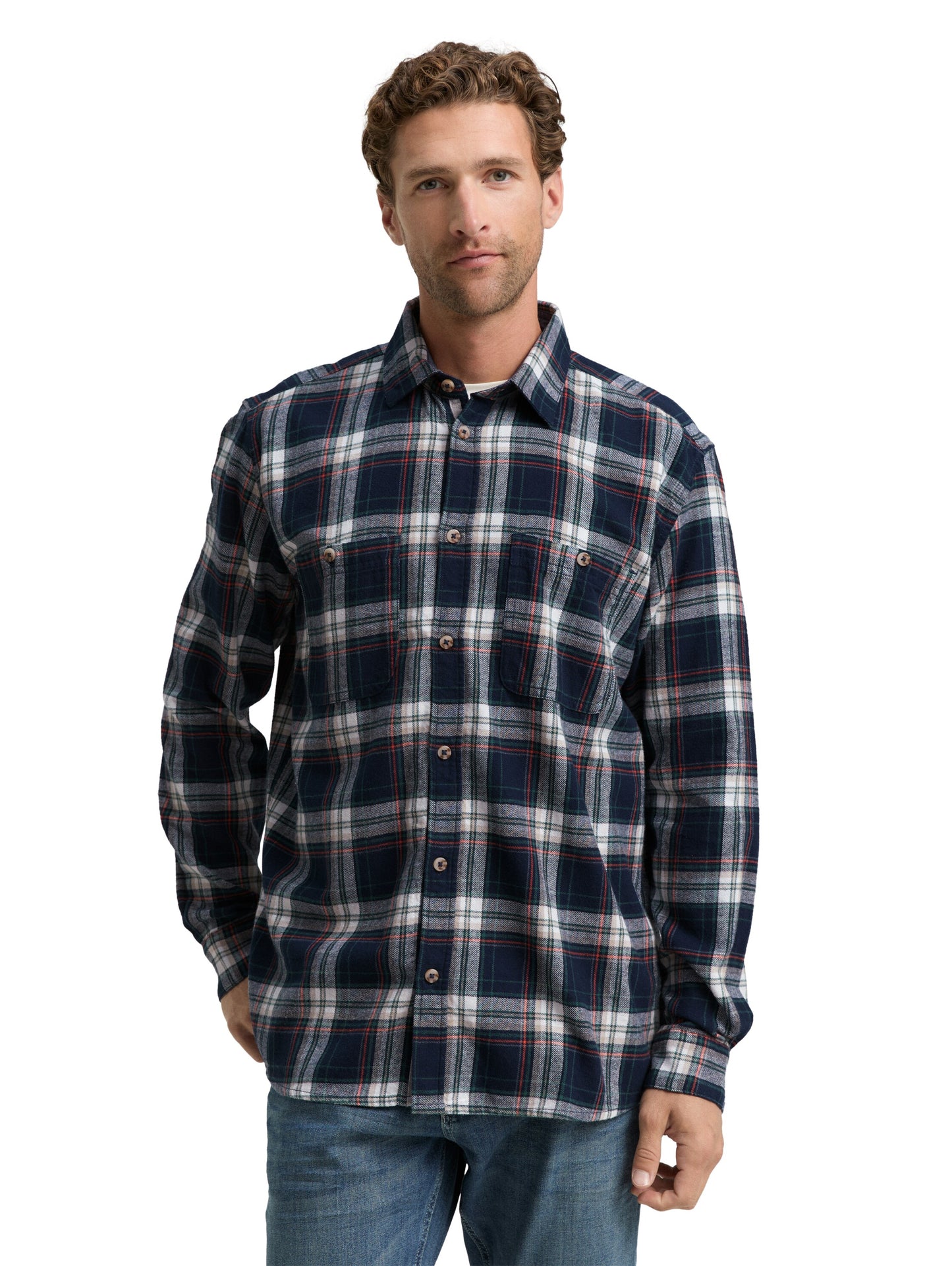 Comfort Fit Flanell-Hemd mit Karomuster