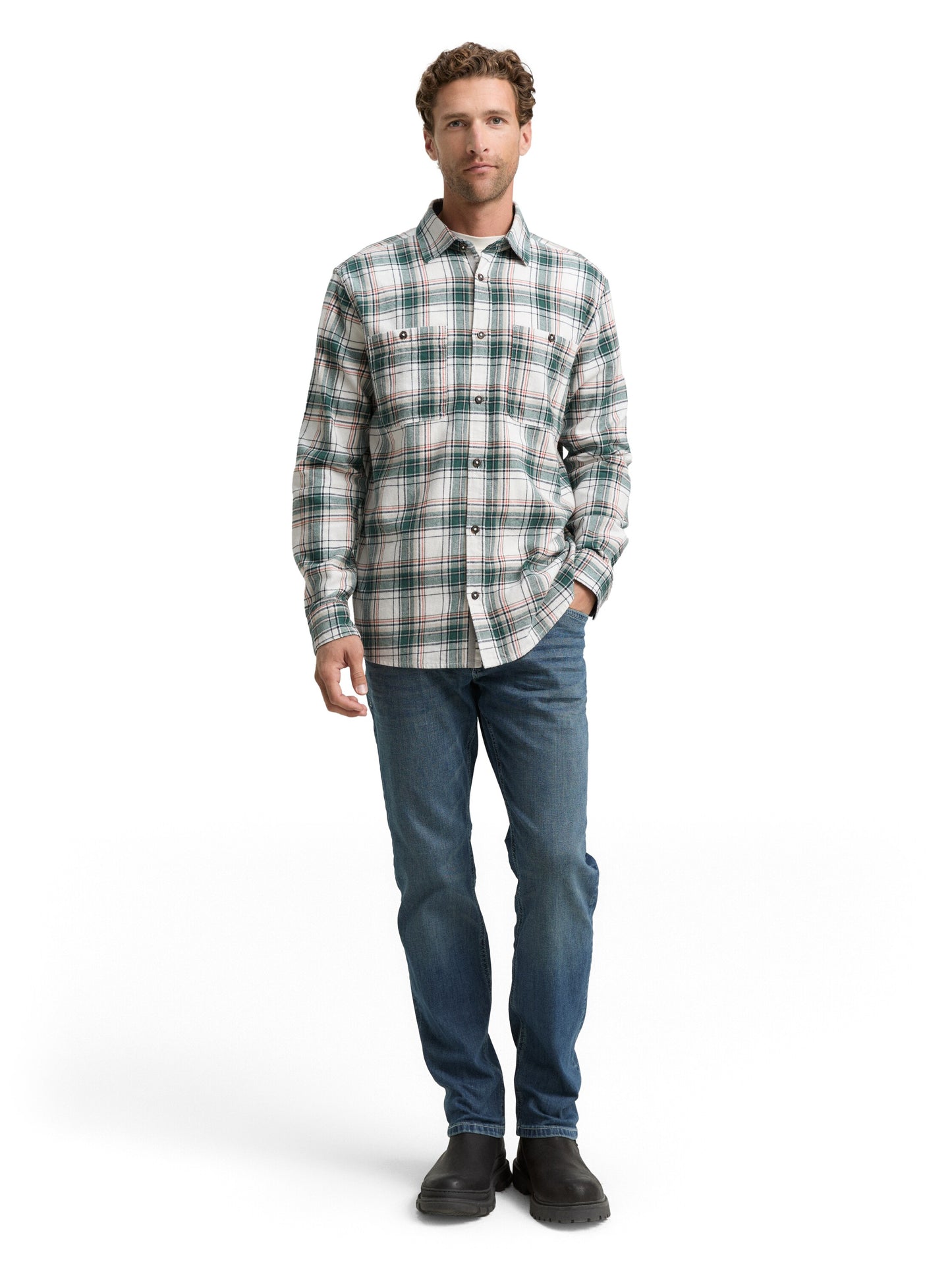 Comfort Fit Flanell-Hemd mit Karomuster