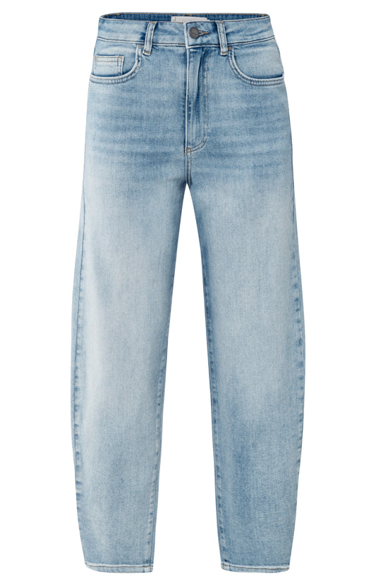 Loose fit hw denim, LIGHT BLUE DENIM