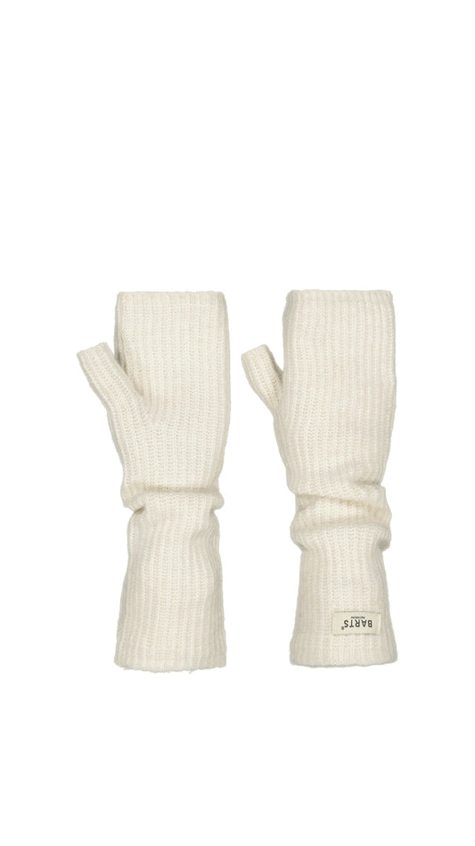 Darty Fingerless Gloves, cream
