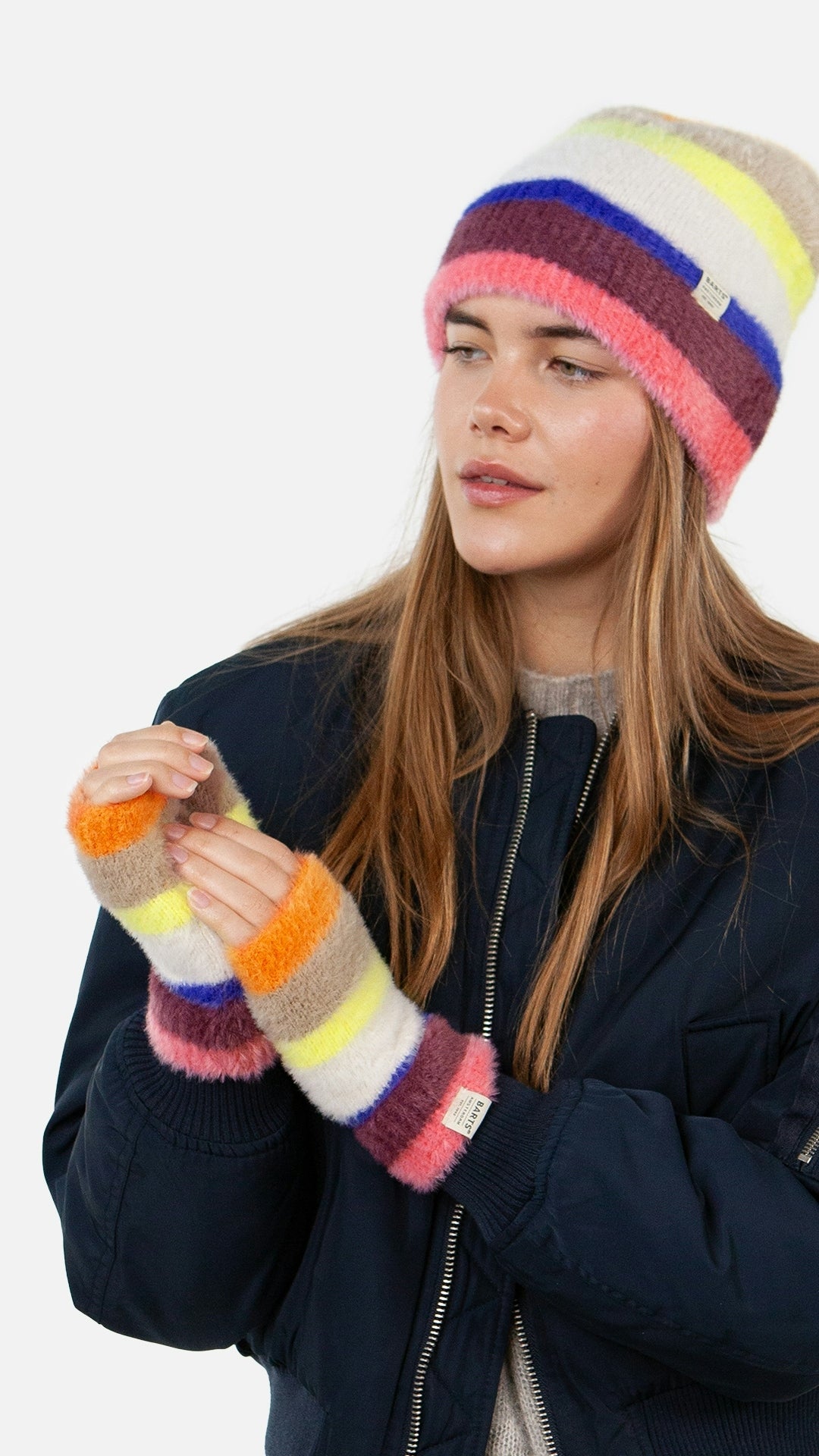 Kumana Fingerless Gloves, magenta