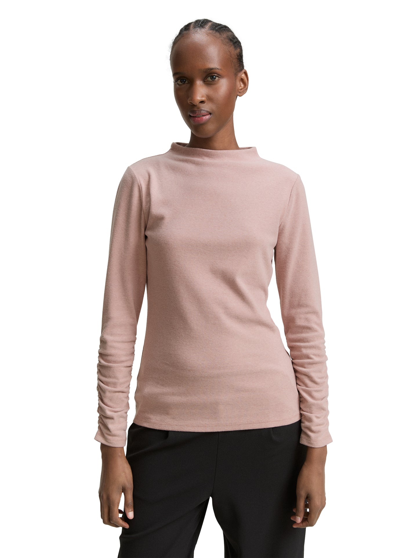 Langarmshirt mit Raffärmeln