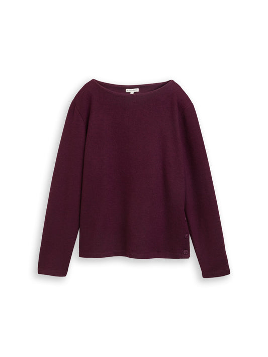 Sweatshirt mit Knopf-Details