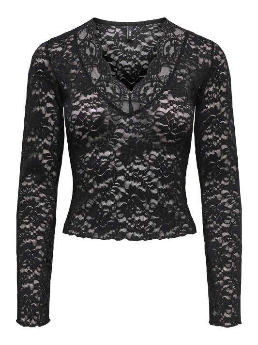 ONLNIKKA L/S LACE TOP JRS