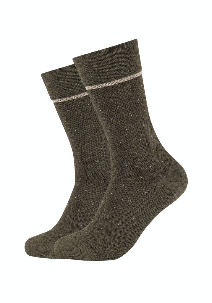 Men ca-soft organic cotton mini dots Socks 2p