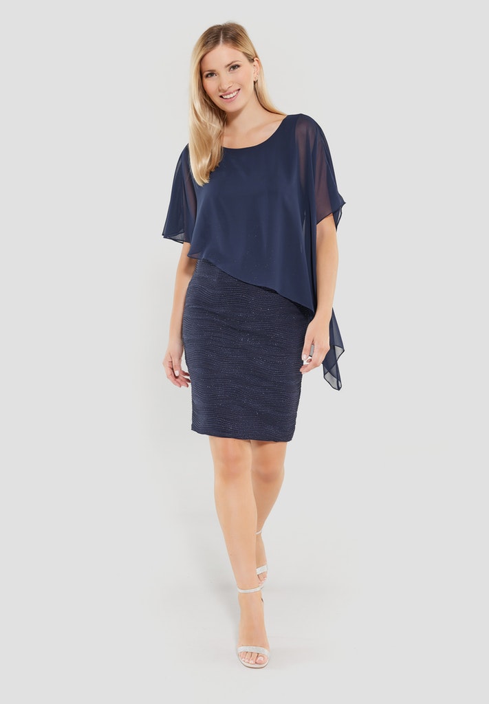 Kleid - Jersey/Chiffon