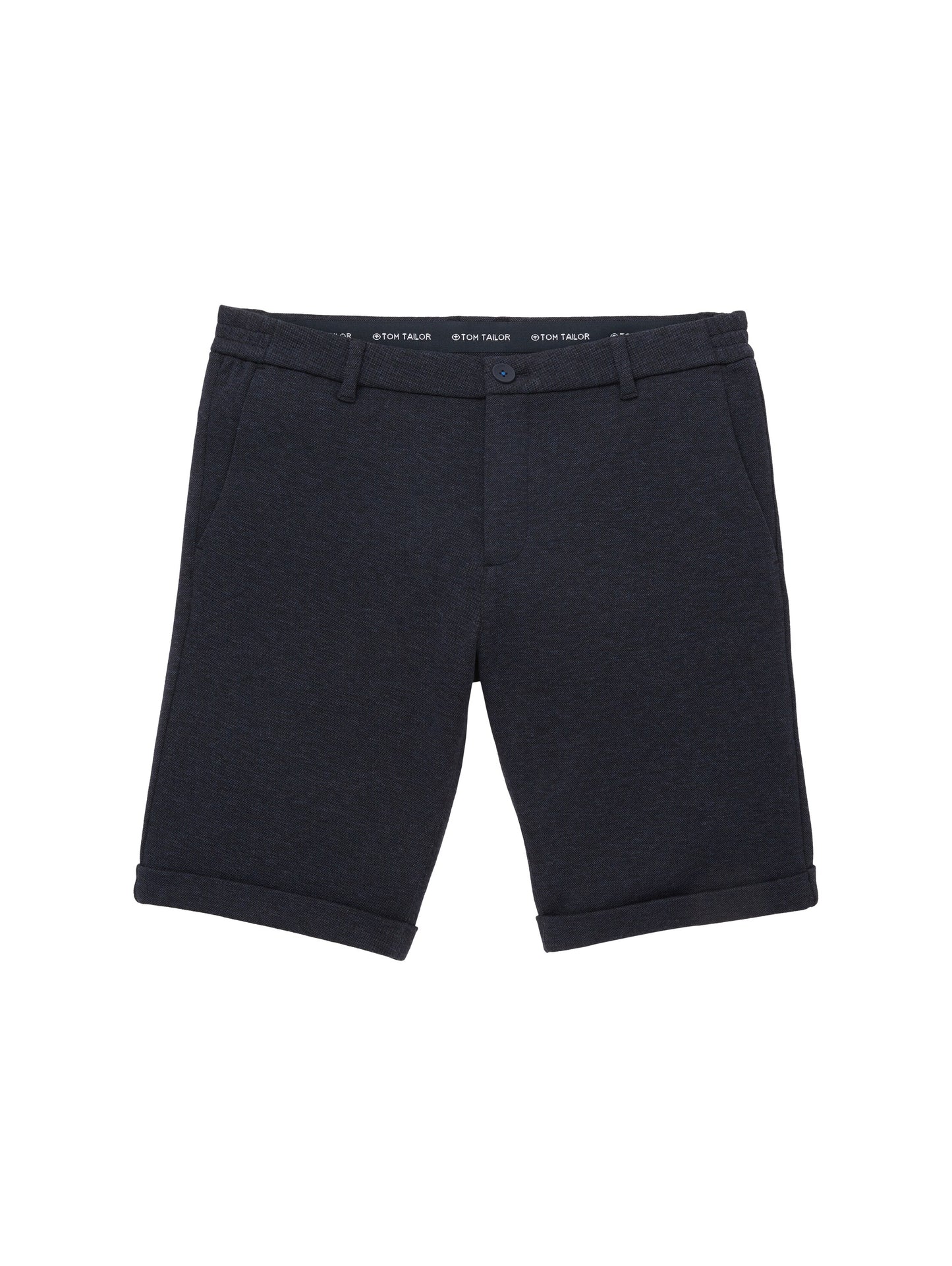 Slim Chino Shorts in Melange Optik