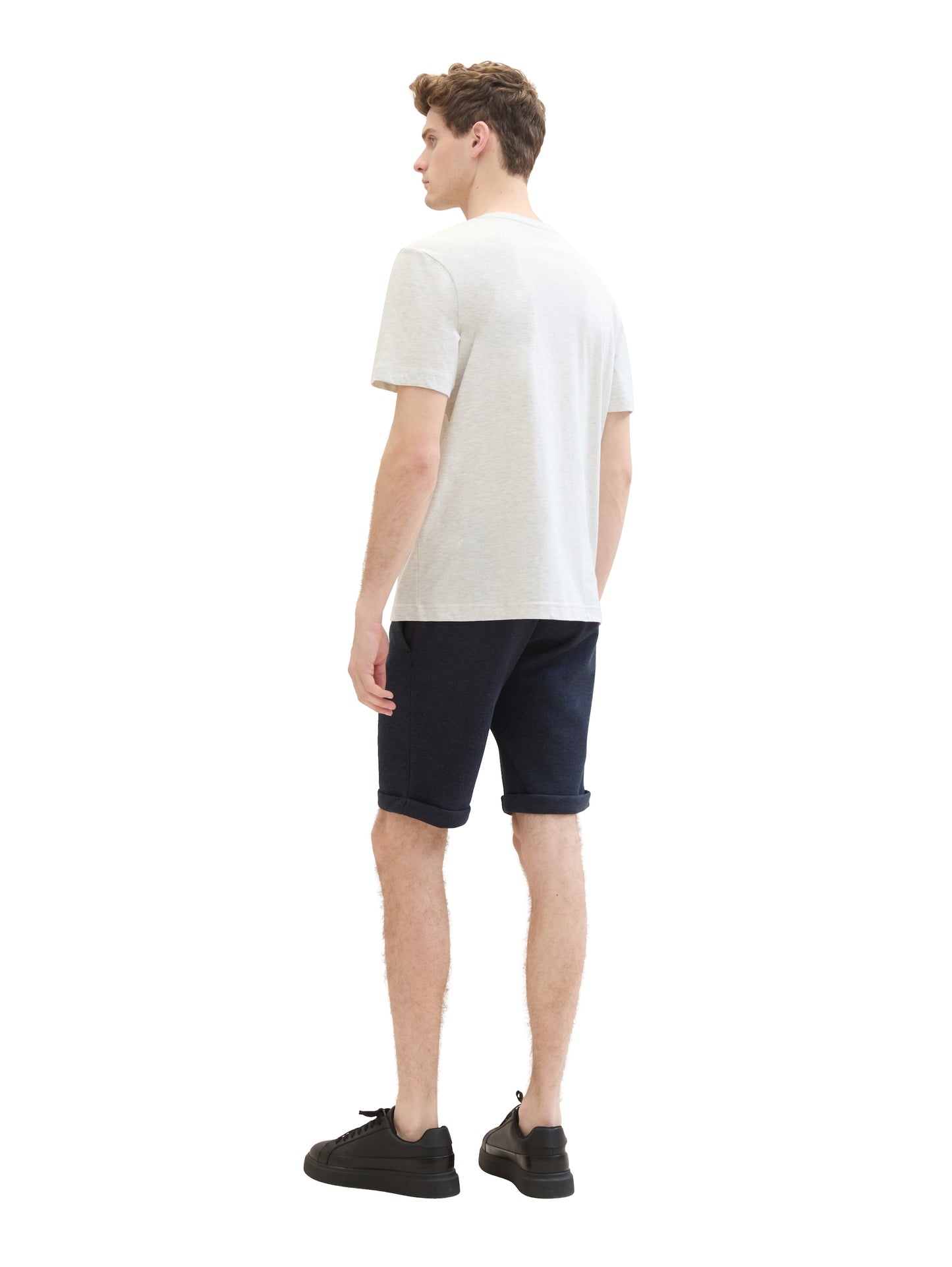 Slim Chino Shorts in Melange Optik