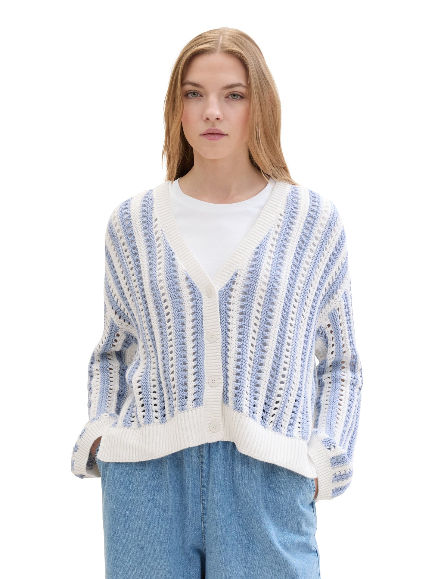 open structure cardigan