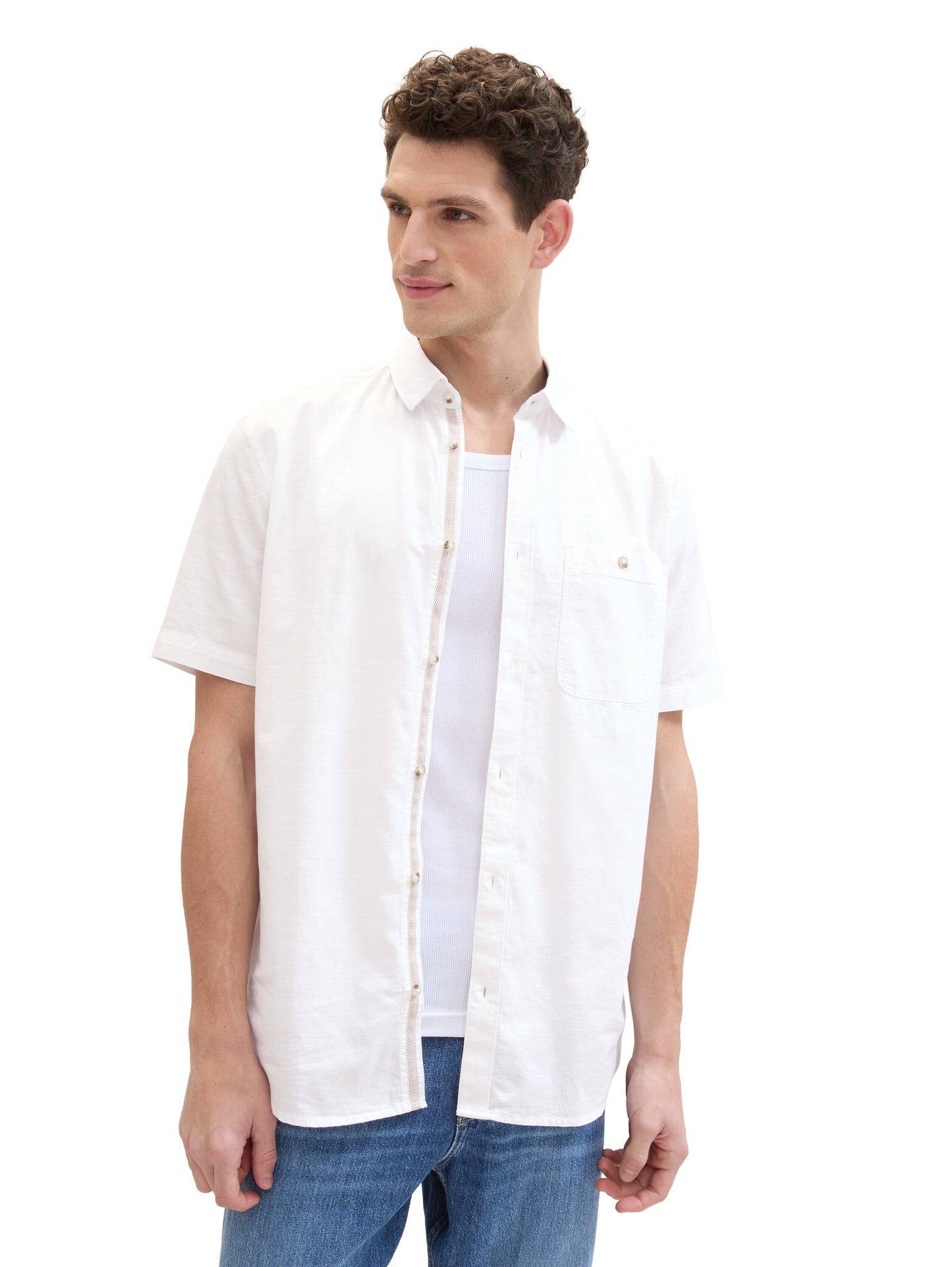 structured slubyarn shirt