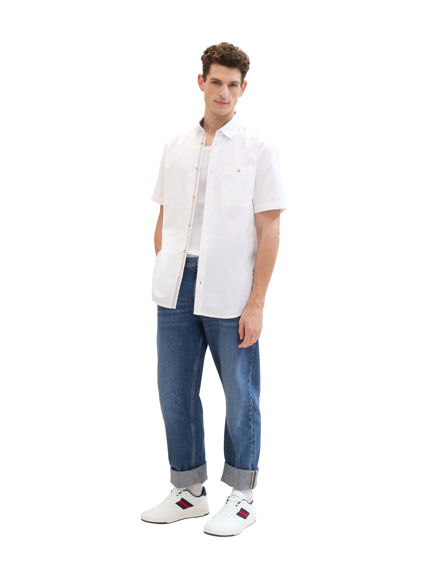 structured slubyarn shirt