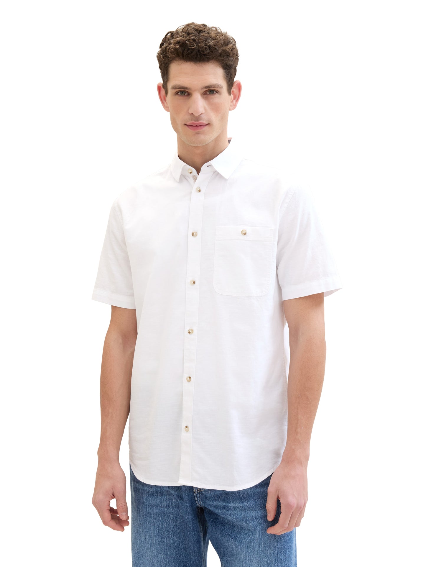 structured slubyarn shirt