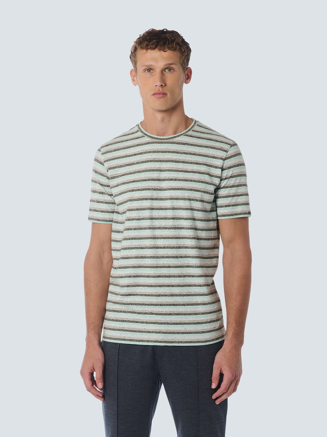 T-Shirt Crewneck Melange Stripes