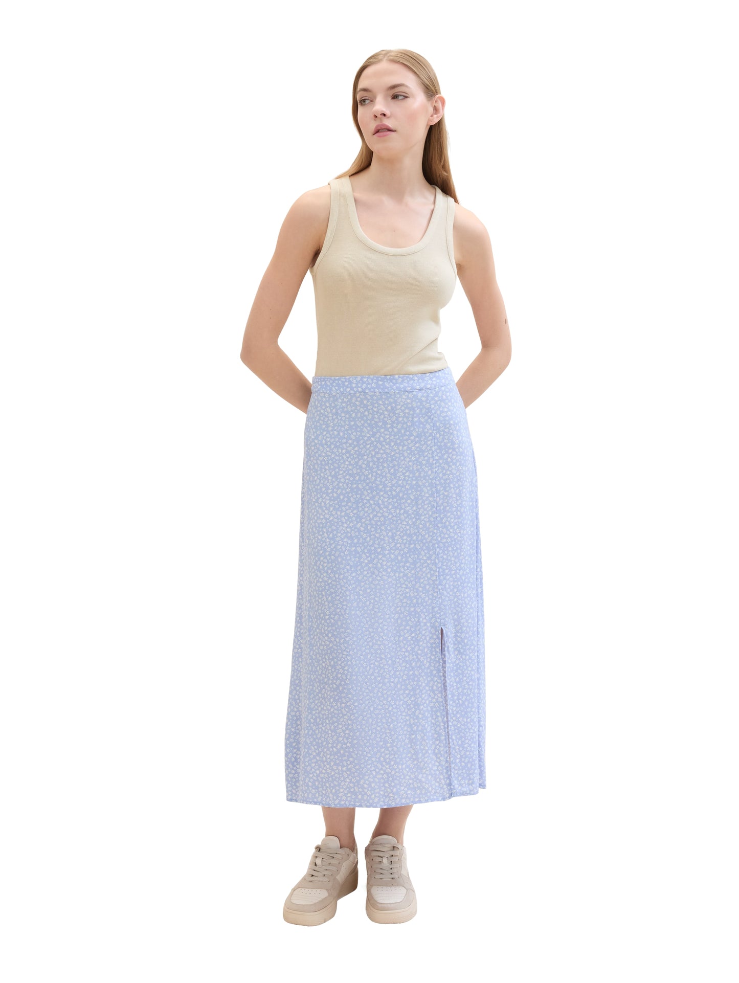 midi printed skirt