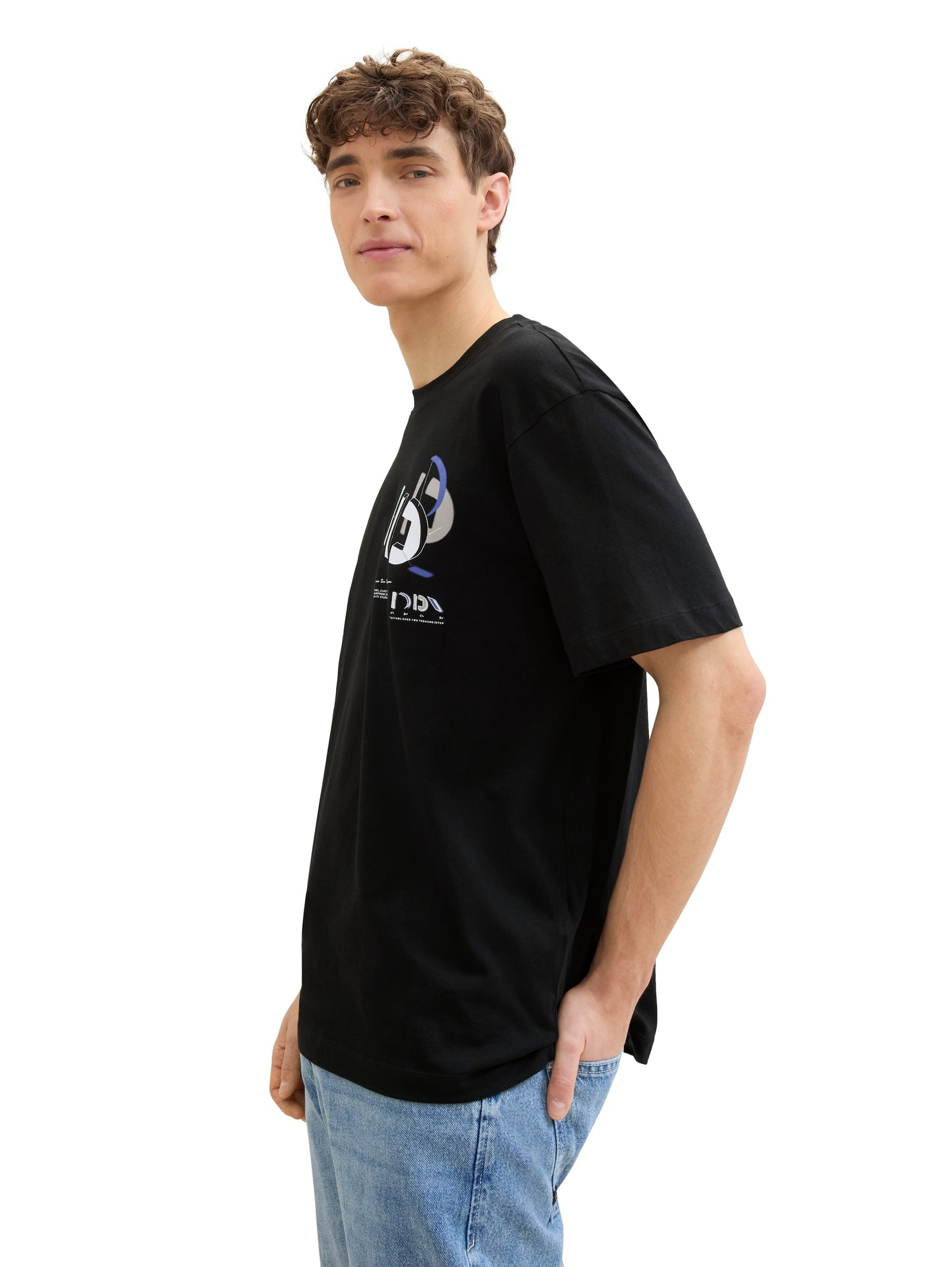 T-Shirt mit Logo Print