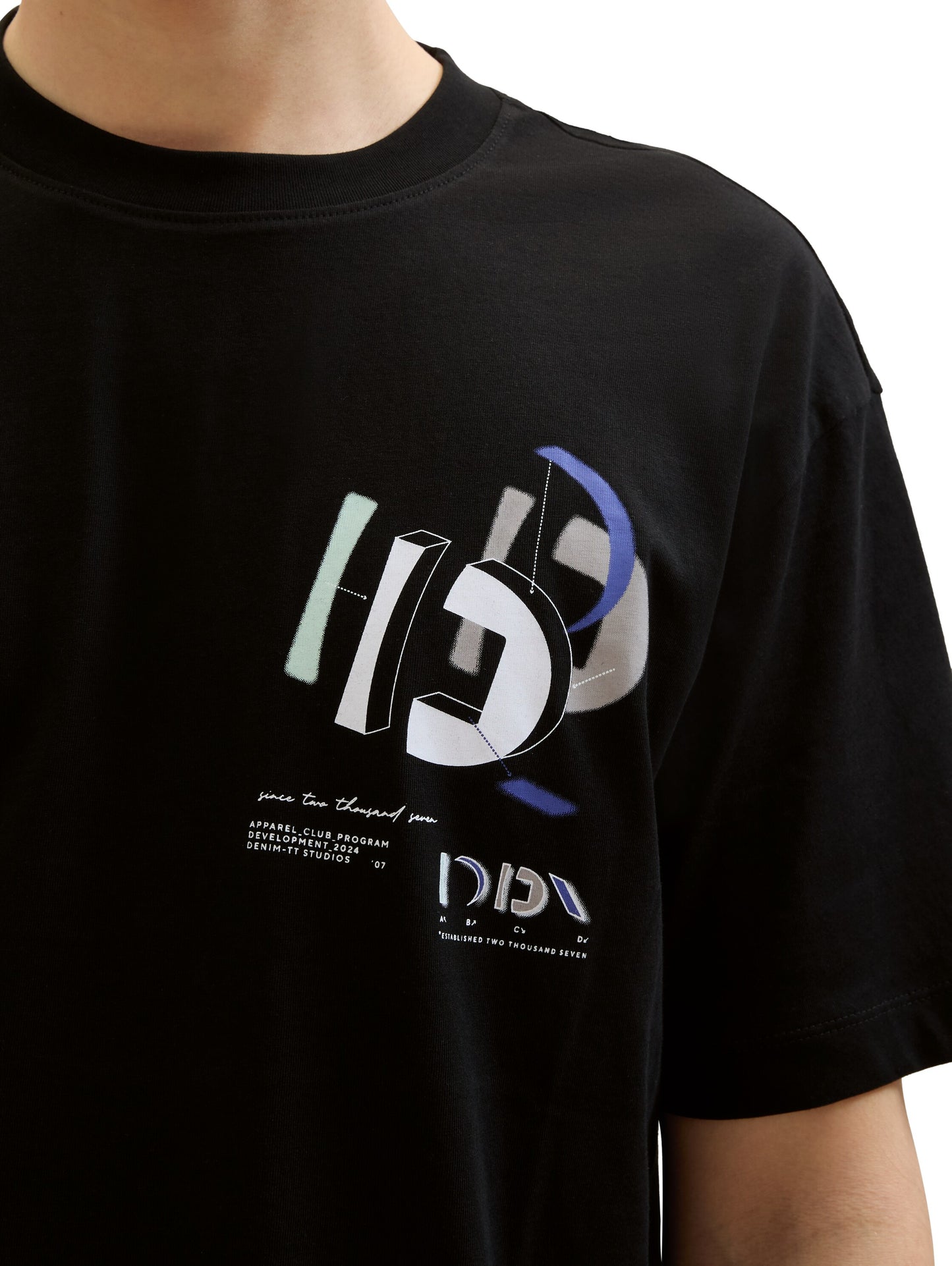 T-Shirt mit Logo Print