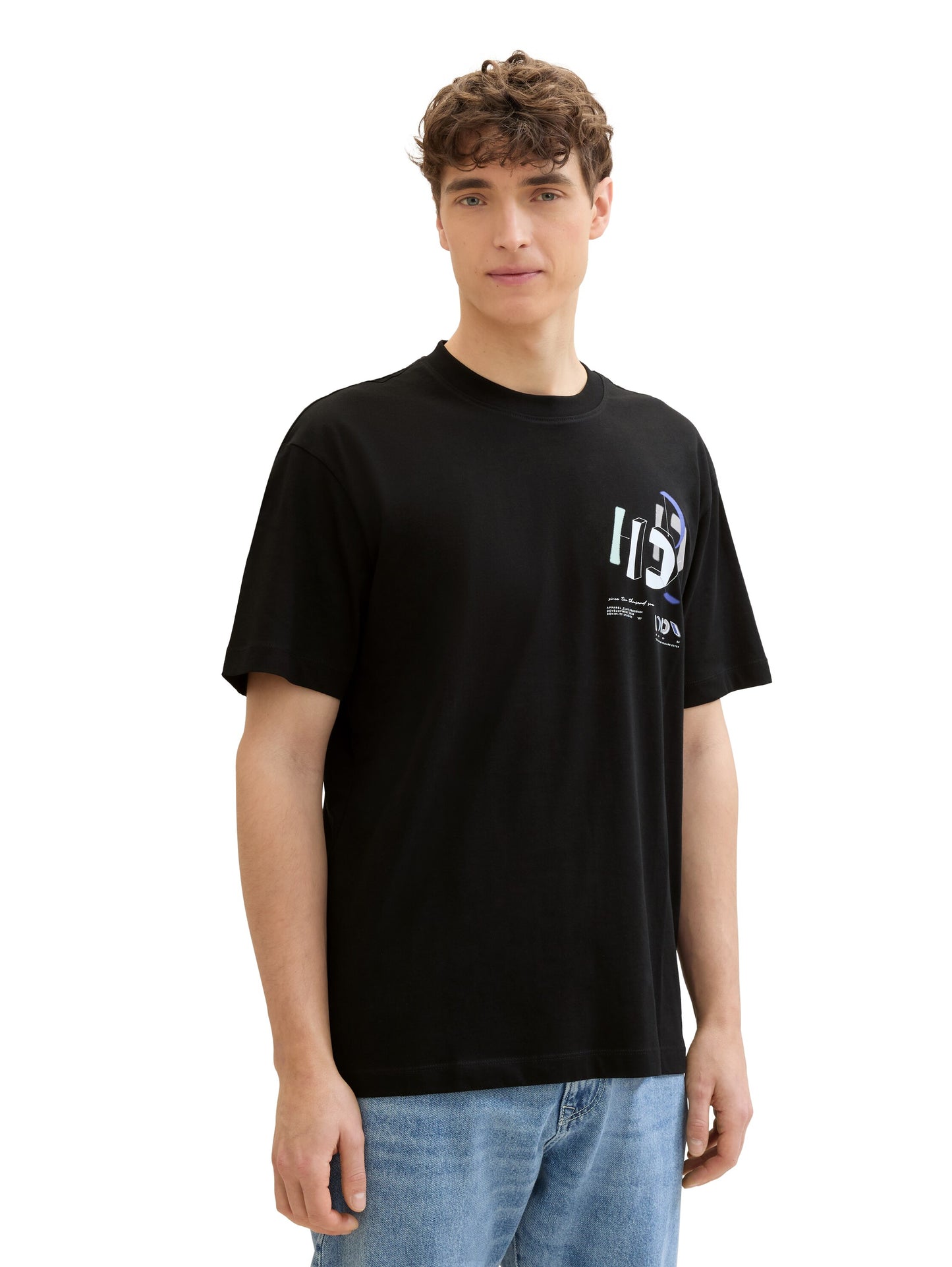 T-Shirt mit Logo Print