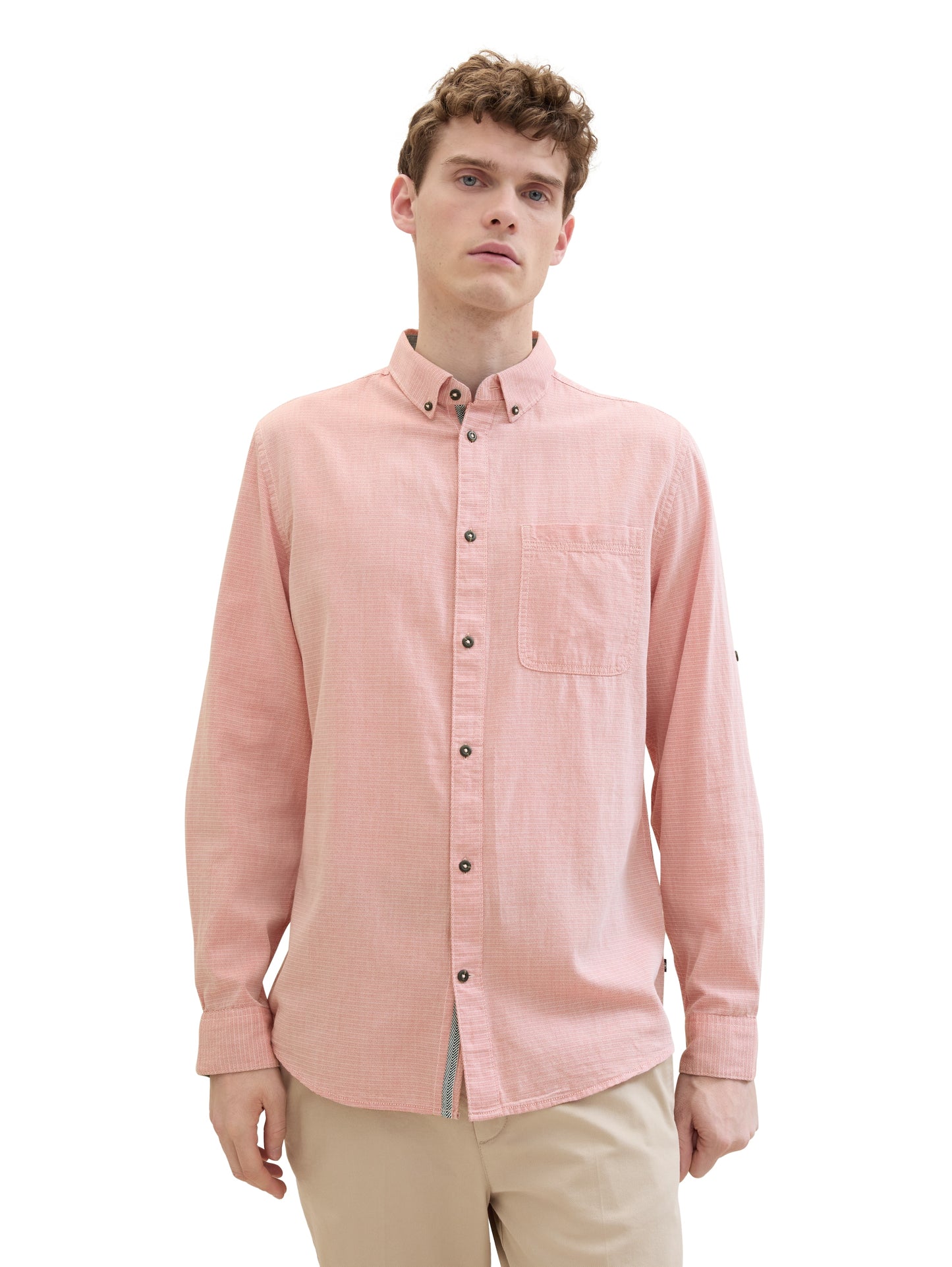 fitted structured shirt