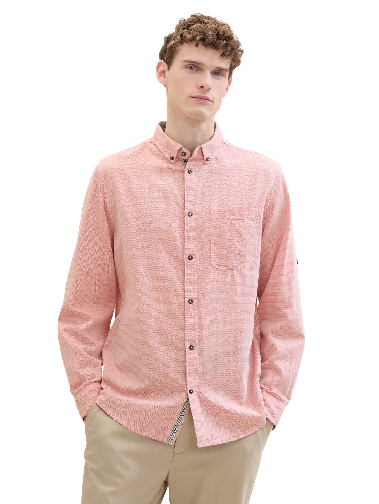 fitted structured shirt