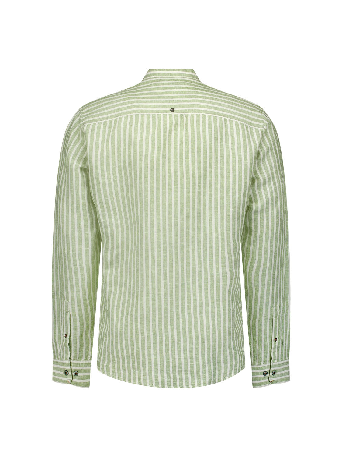 Shirt Granddad Stripe With Linen