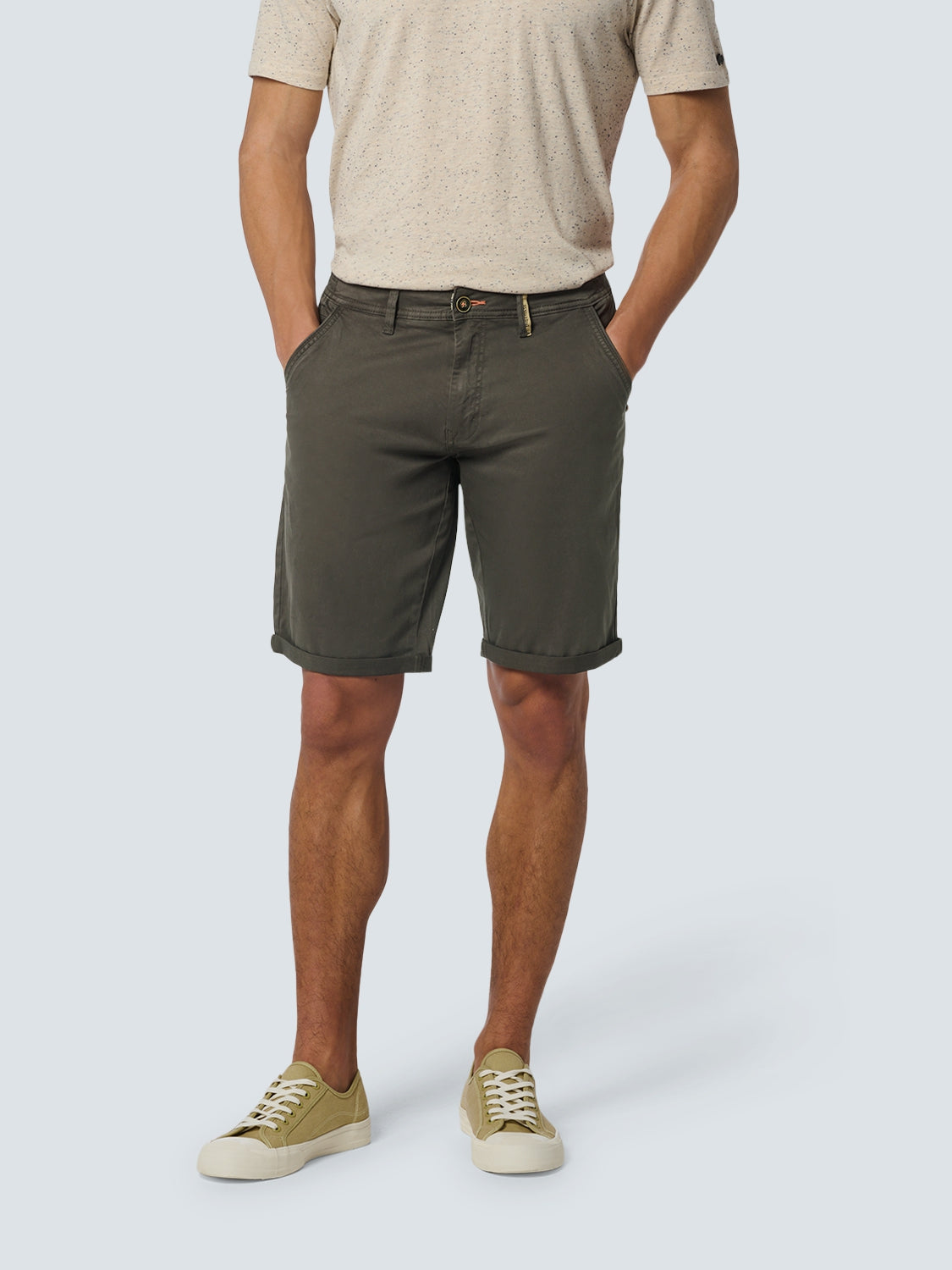 Short Chino Garment Dyed Twill Stretch