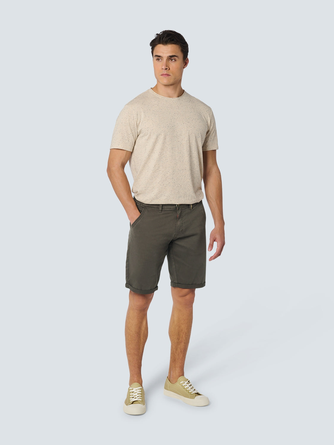 Short Chino Garment Dyed Twill Stretch