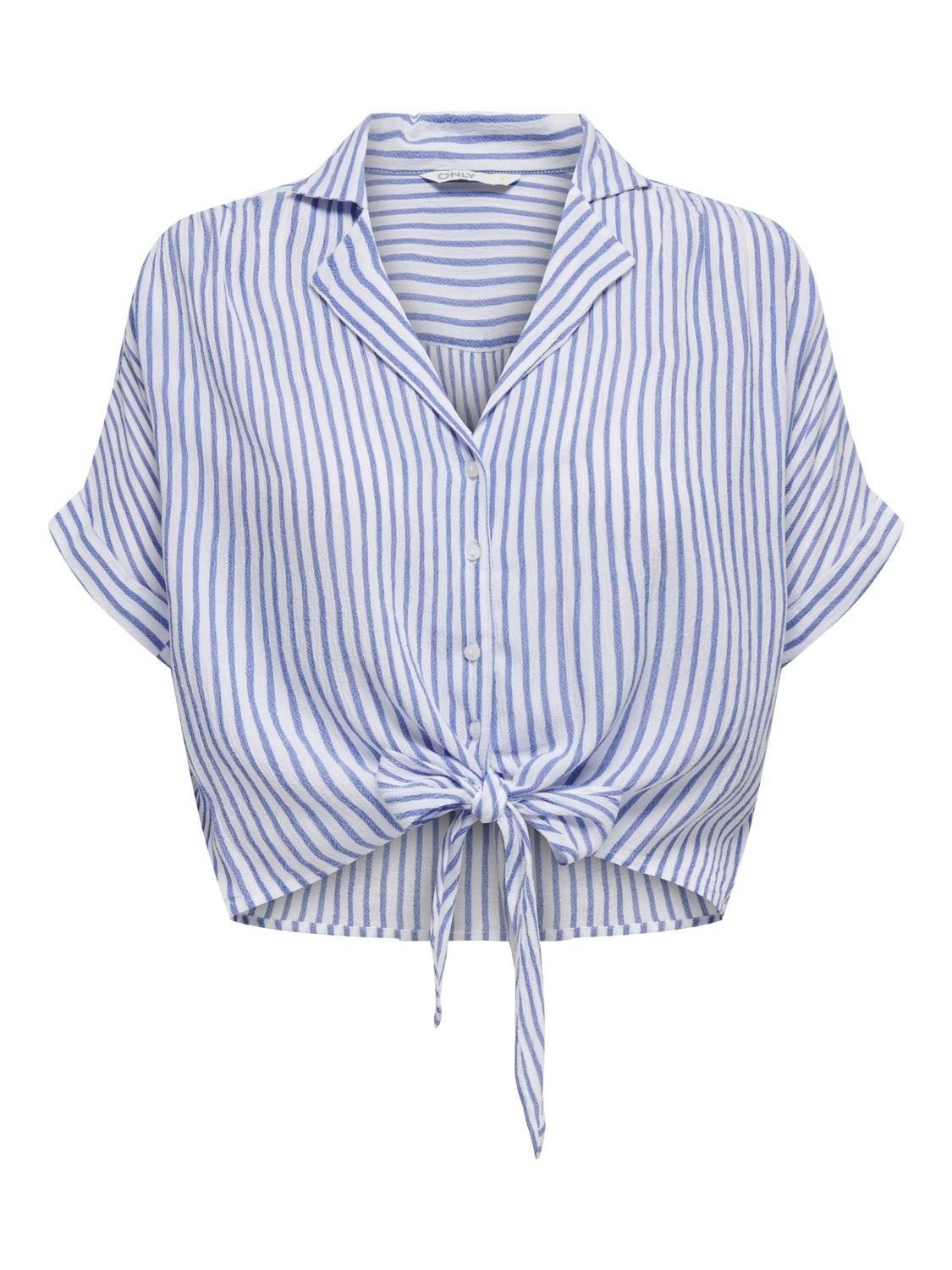 ONLPAULA LIFE S/S TIE SHIRT WVN NOOS