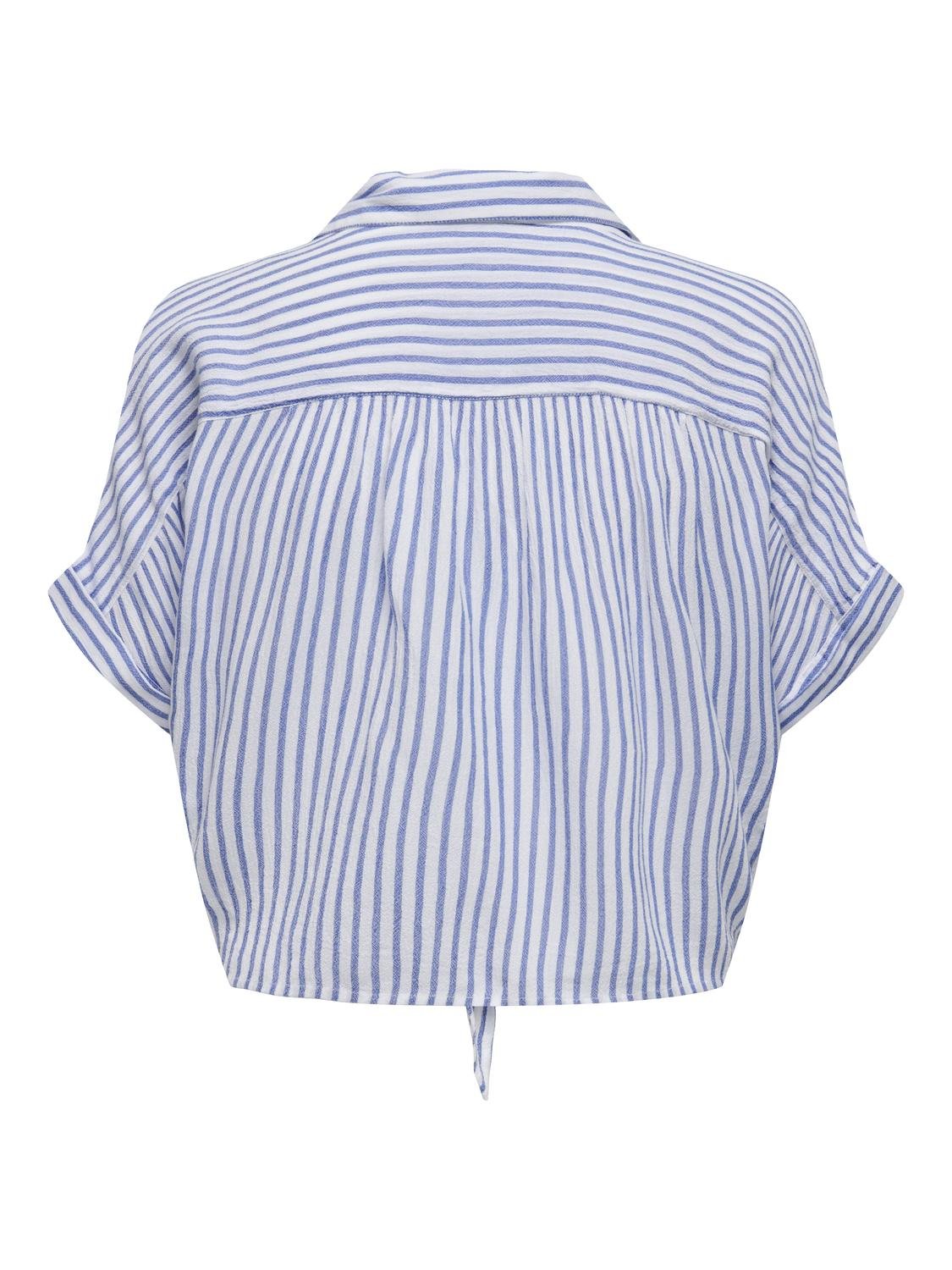 ONLPAULA LIFE S/S TIE SHIRT WVN NOOS