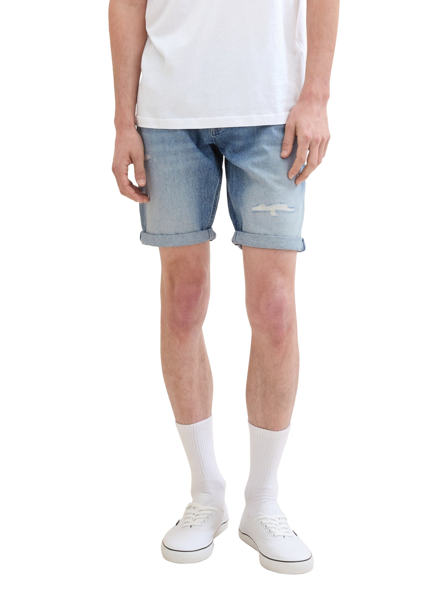 Regular Shorts mit recycelter Baumwolle