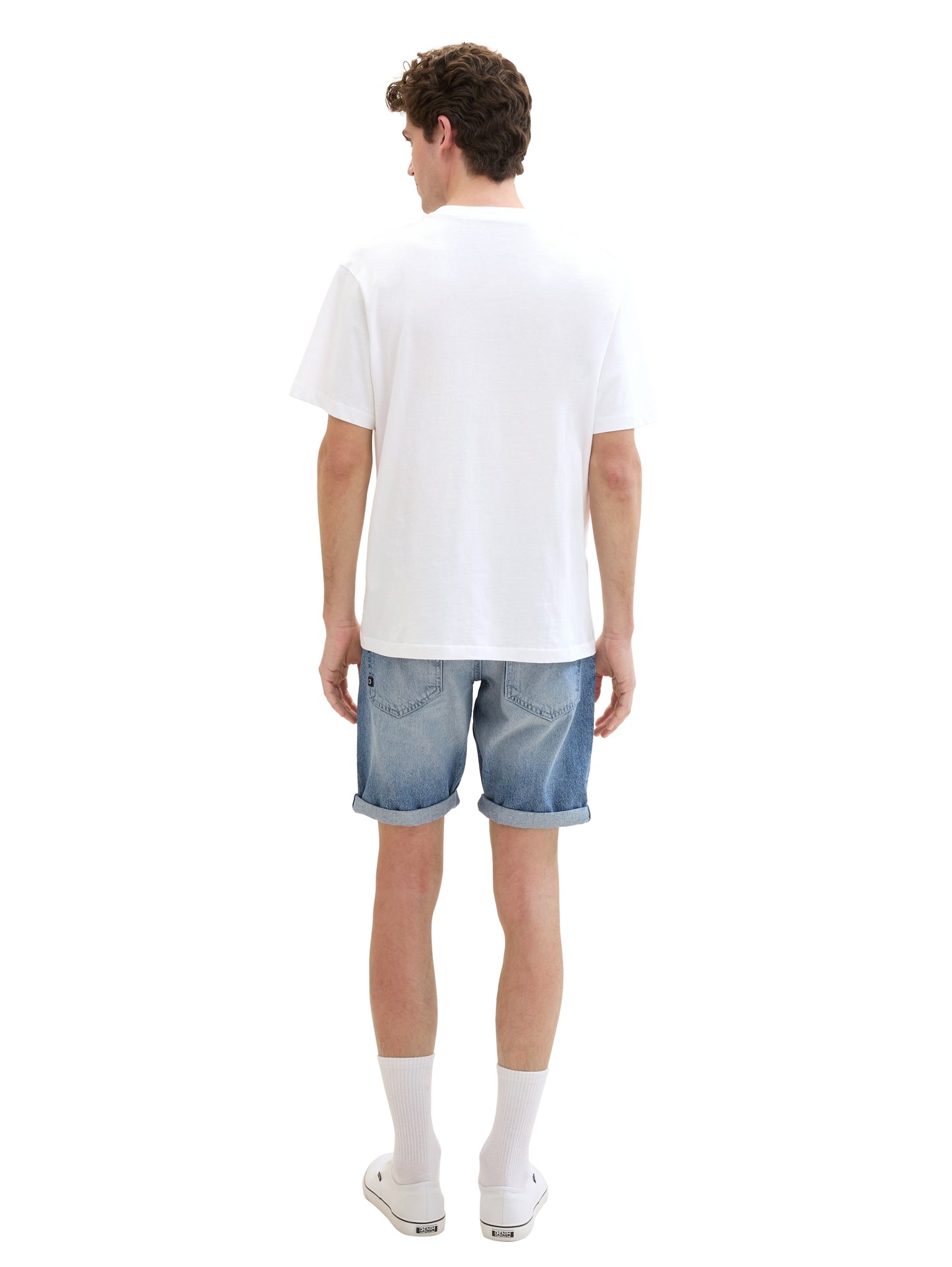 Regular Shorts mit recycelter Baumwolle