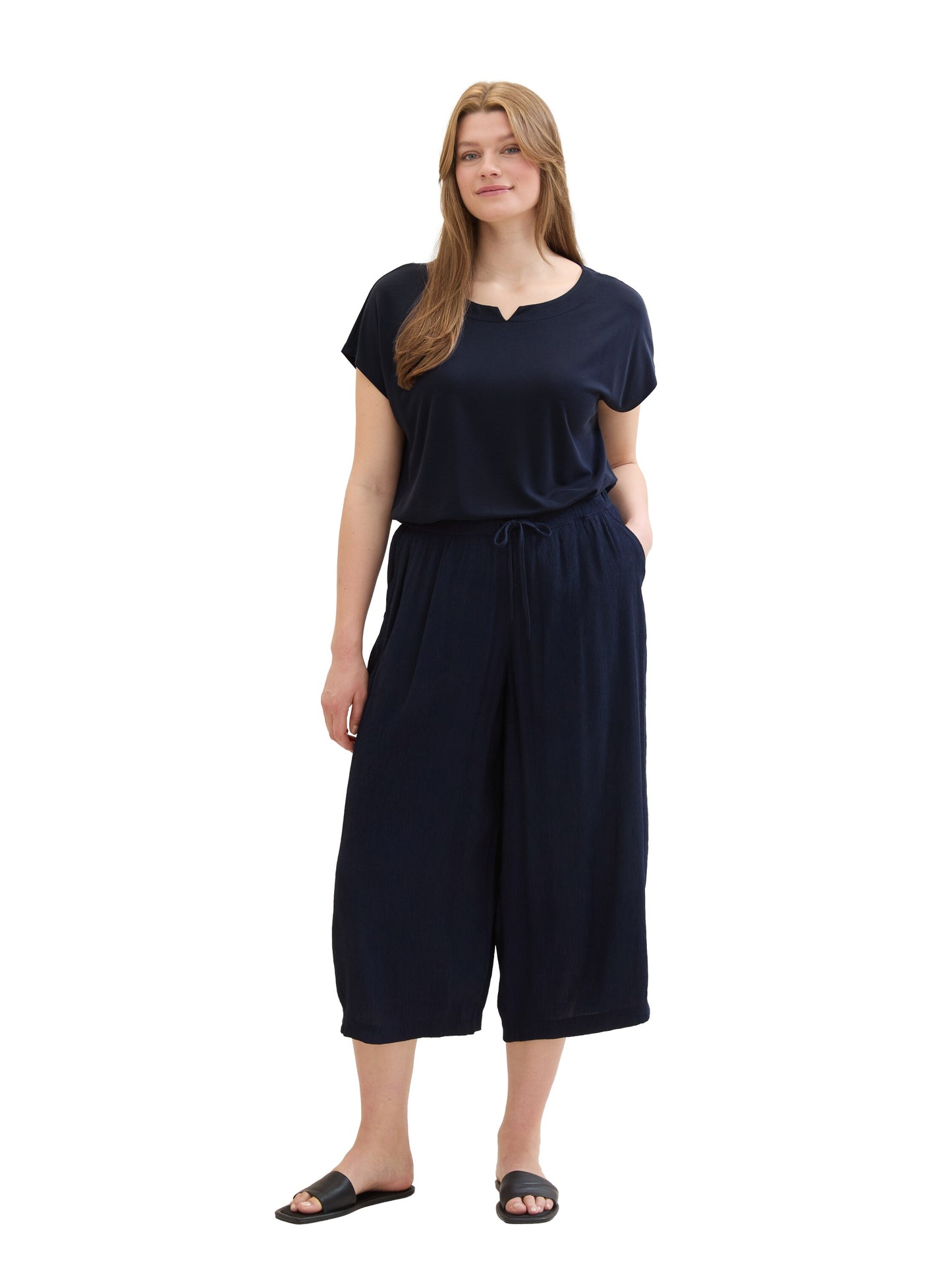 culotte crinkle pants