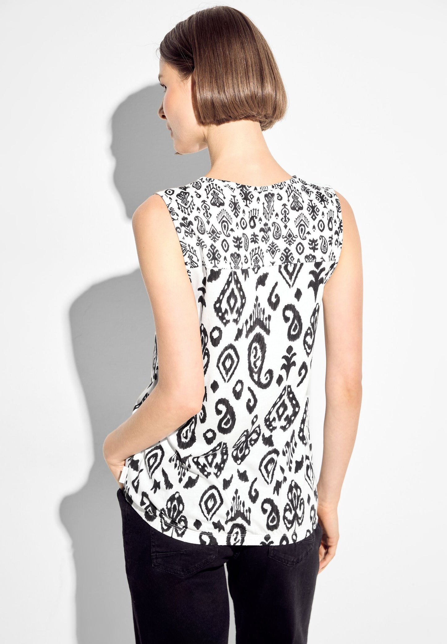 Top mit Ornament Print