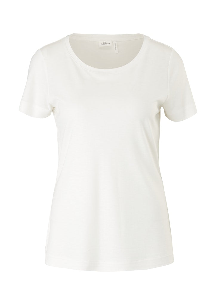 T-Shirt kurzarm, SOFT WHITE
