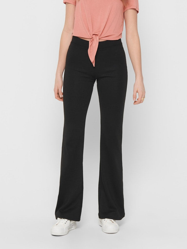 ONLFEVER STRETCH FLAIRED PANTS JRS NOOS