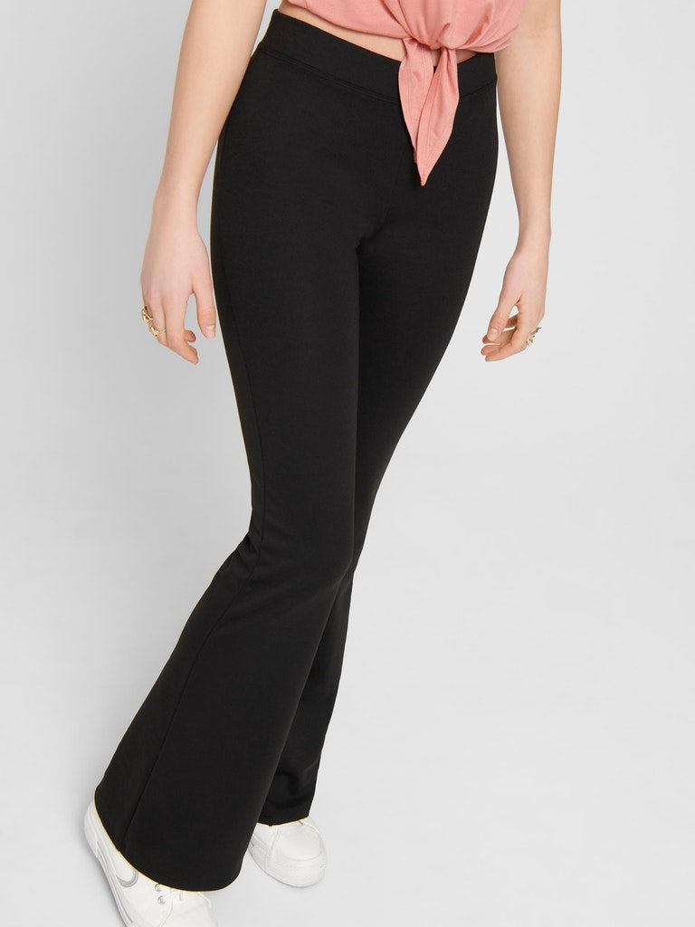 ONLFEVER STRETCH FLAIRED PANTS JRS NOOS