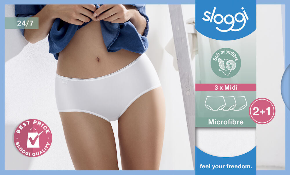 sloggi 24/7 Microfibre Midi C3P