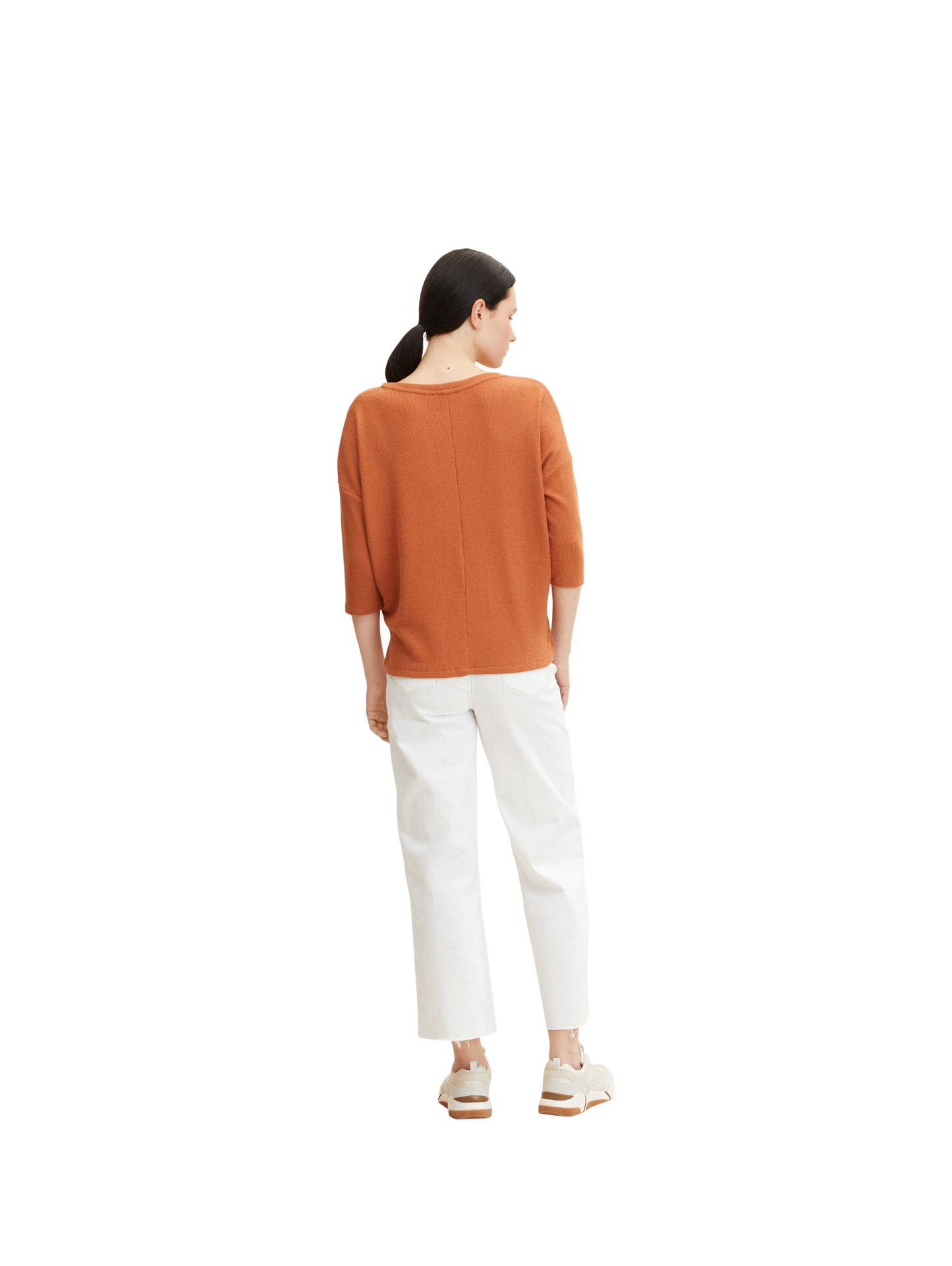 Loose Fit Shirt mit Rippstruktur