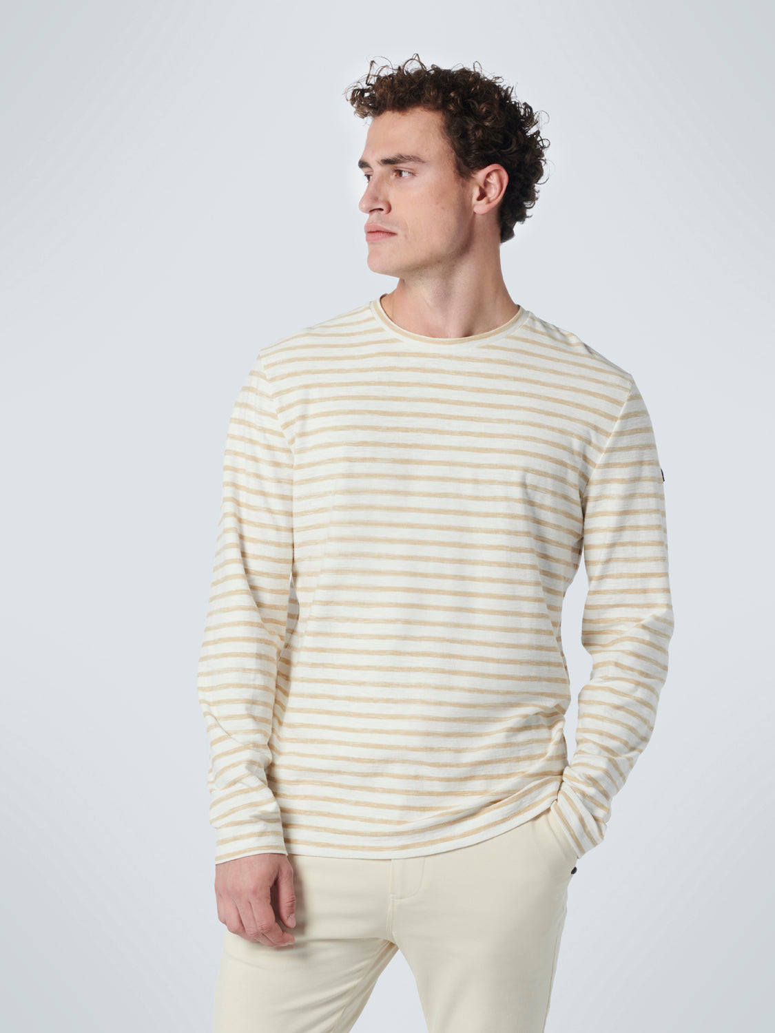 T-Shirt Long Sleeve Crewneck Stripes Responsible Choice