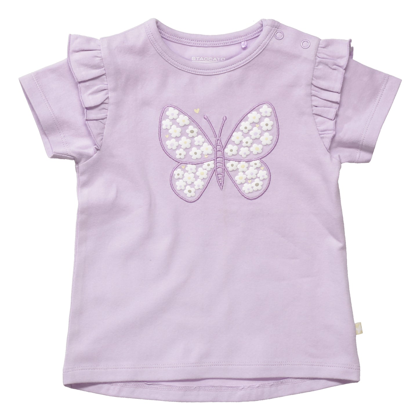 T-Shirt mit Schmetterling-Applikation