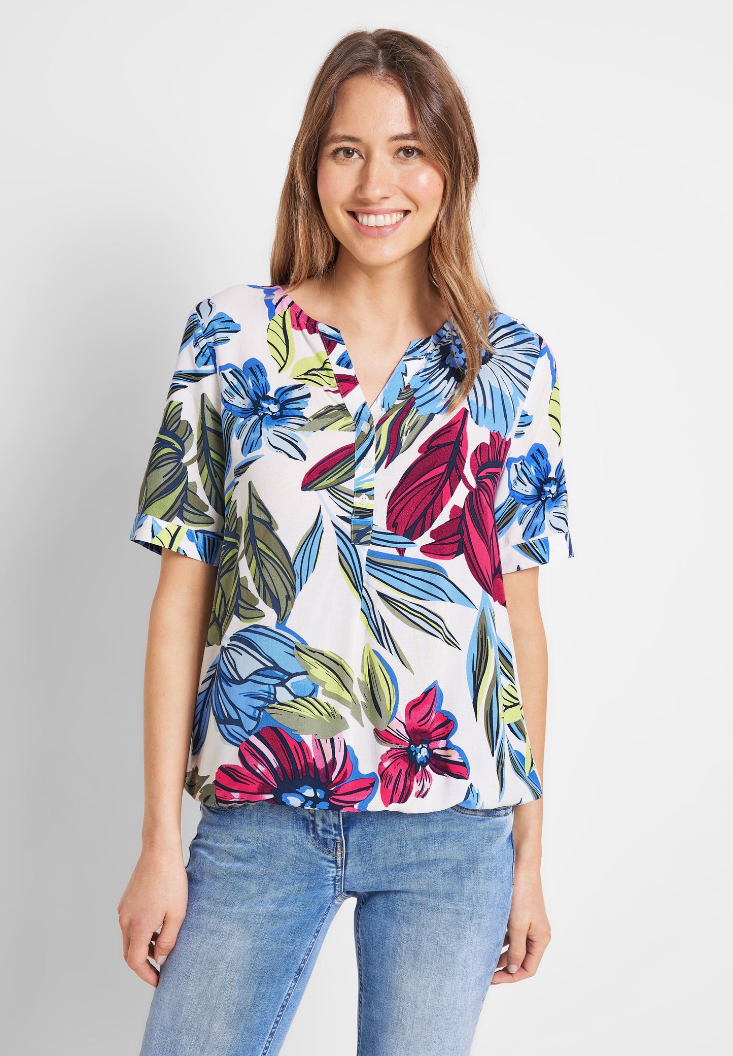 Bluse mit Blumenprint