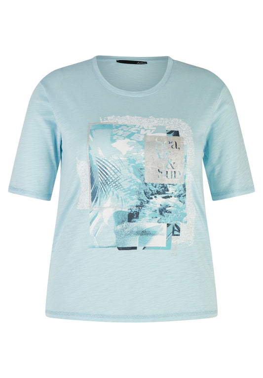 T-Shirt, Pastellblau