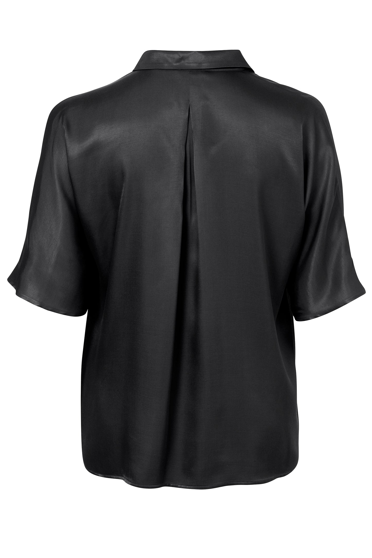 Bluse Hemdkragen 1/2 Arm  überschnittene Schulter