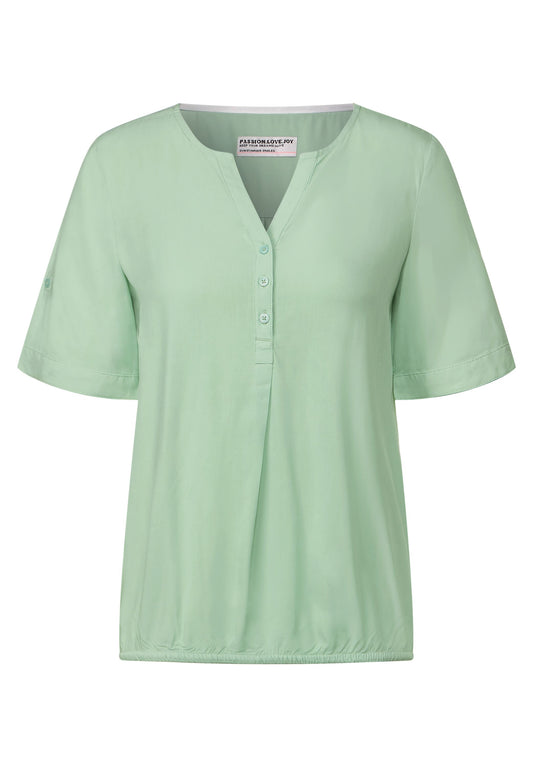 Unifarbene Basic Bluse