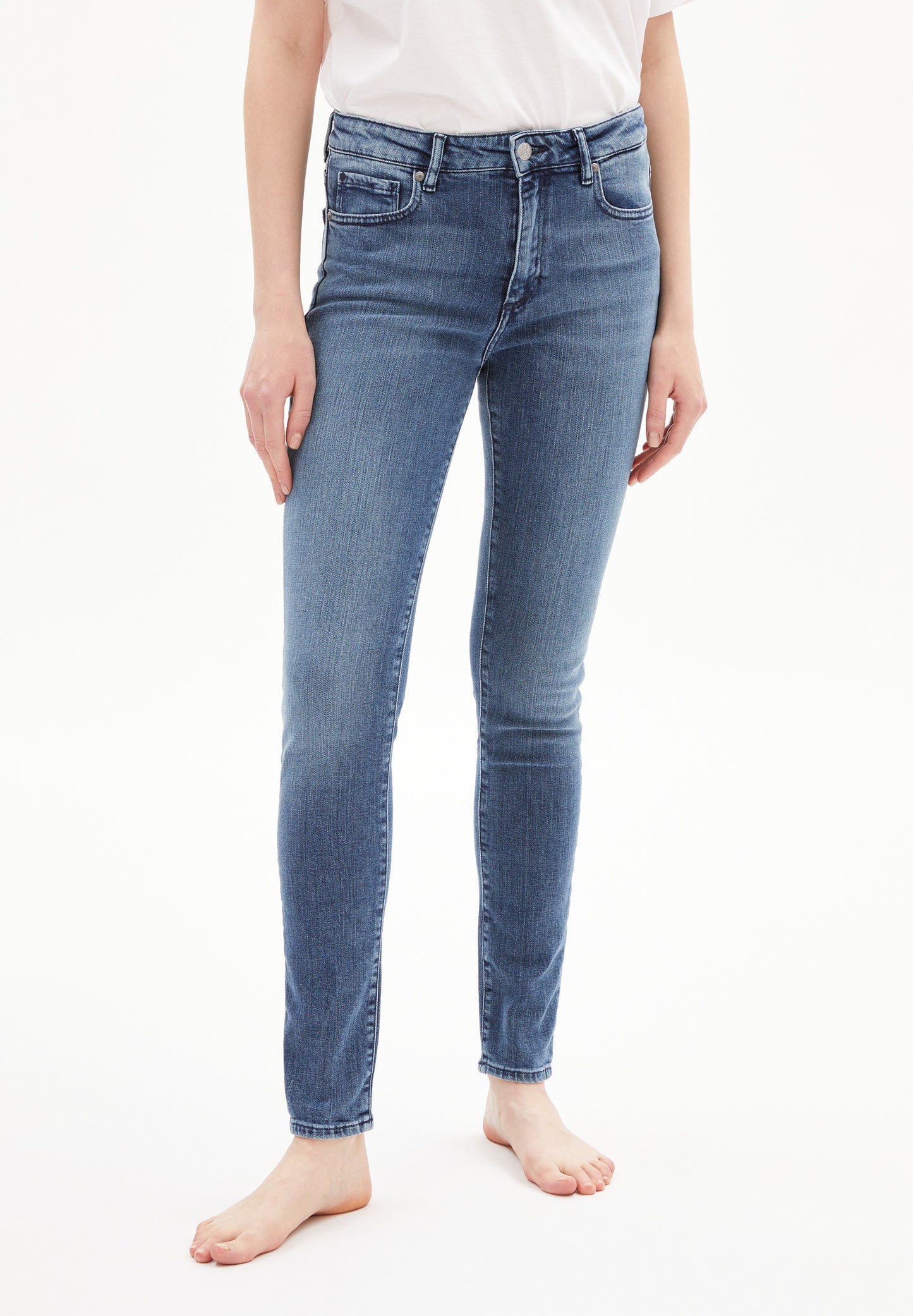 TILLAA Denims / 5 Pockets Skinny Solid, stone wash