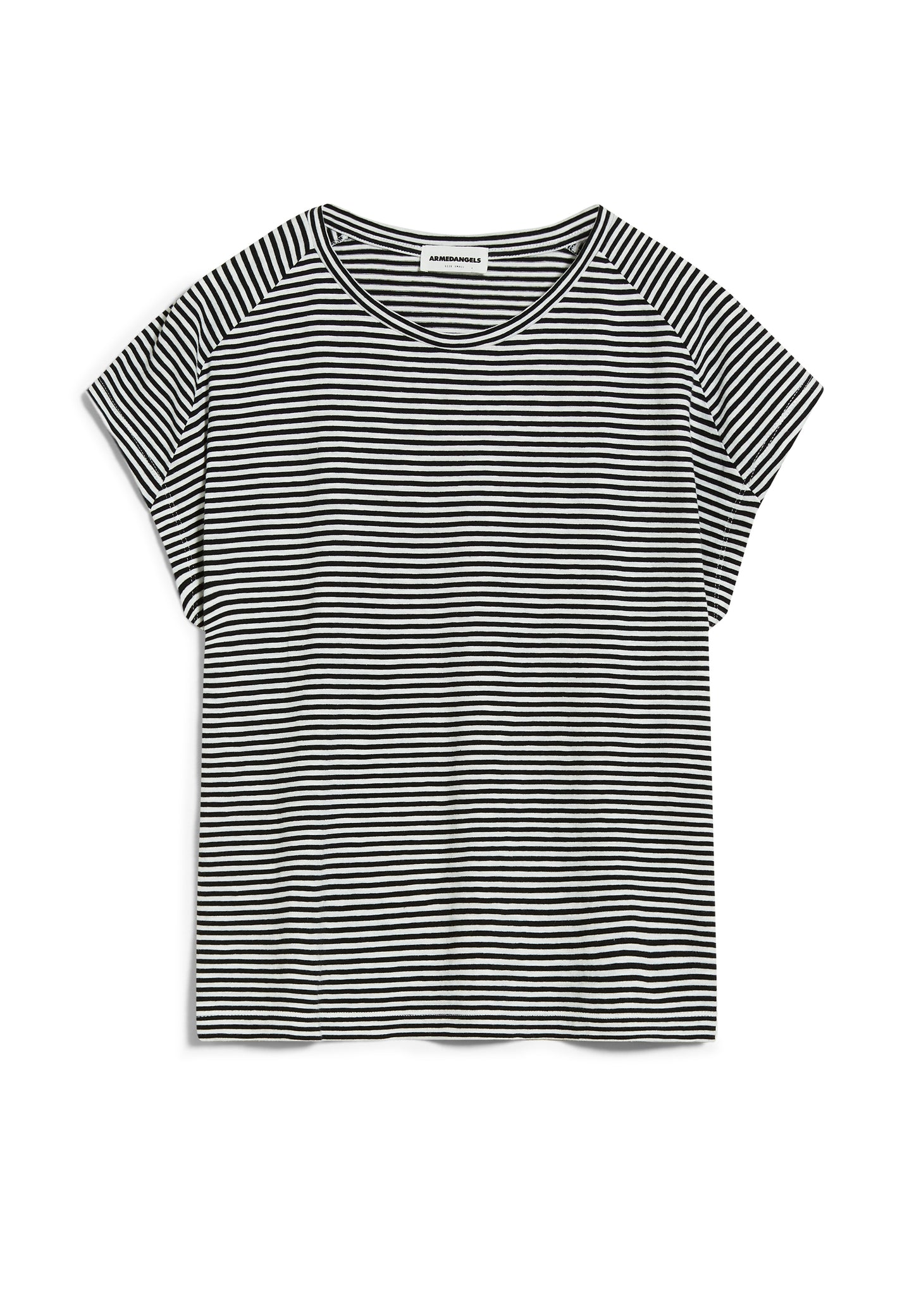 ONELIAA LOVELY STRIPES Shirts T-Shirt Streifen, black-oatmilk