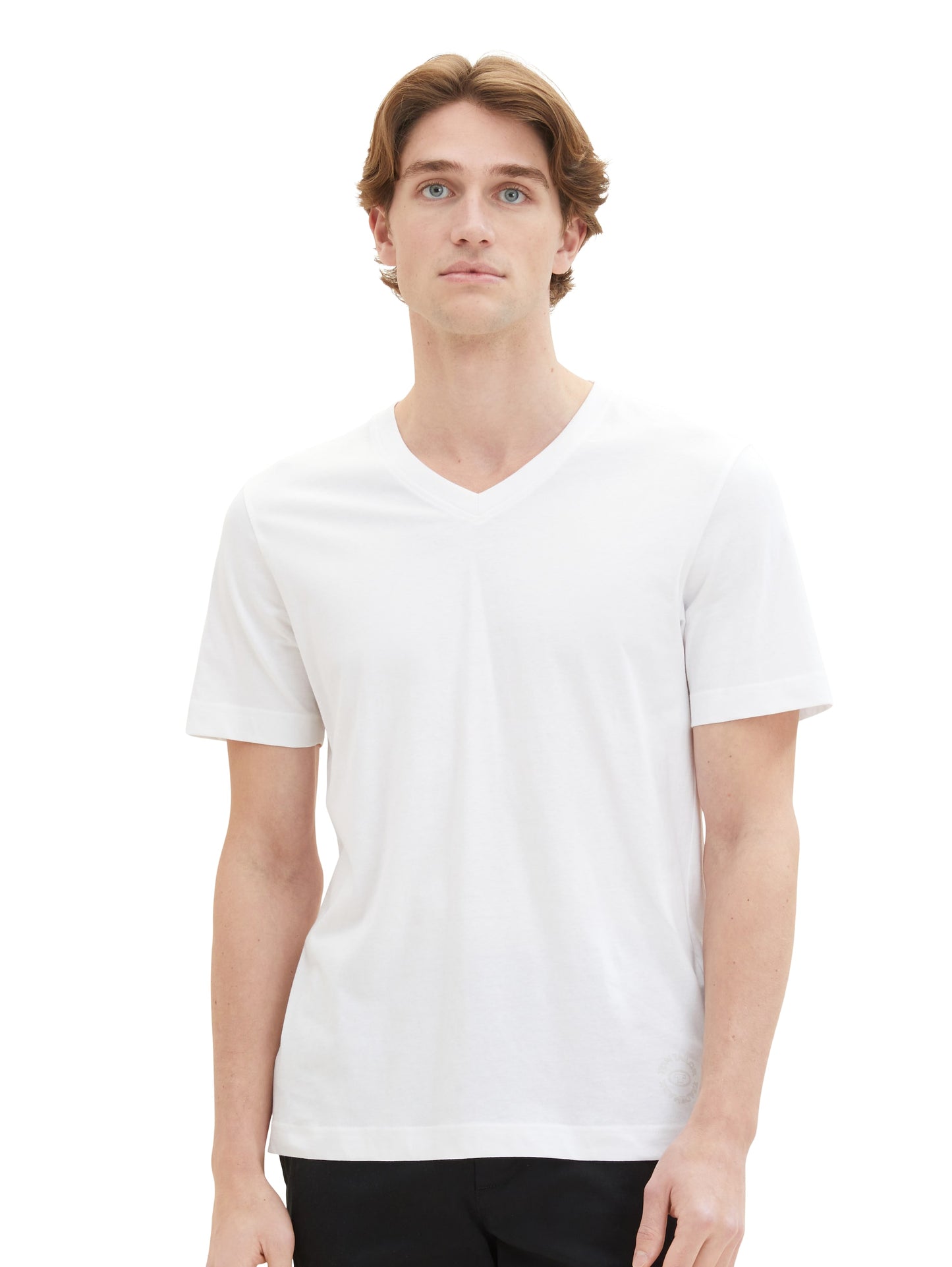T-Shirt mit V-Ausschnitt im Doppelpack