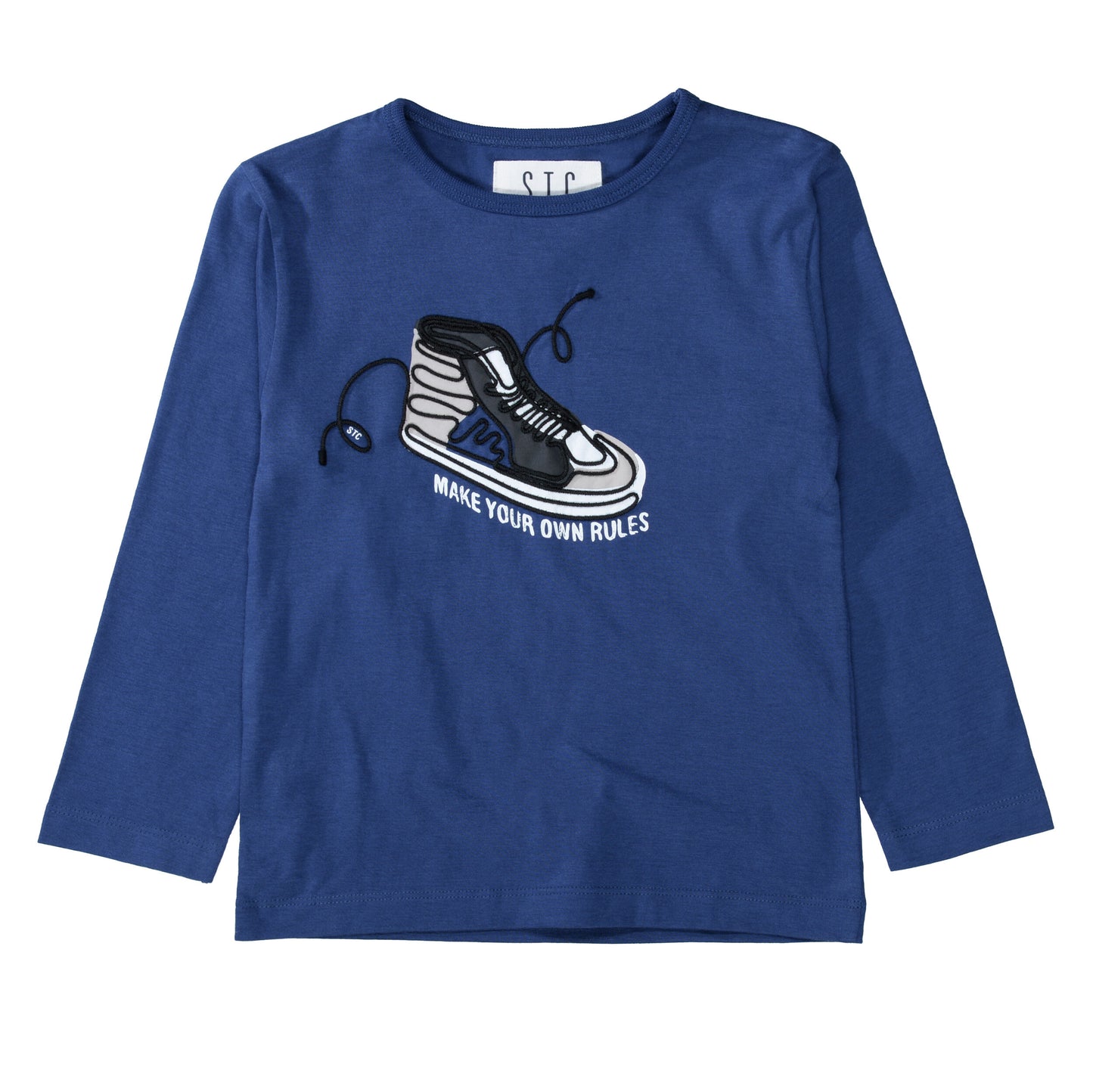 Langarmshirt mit Sneaker-Print