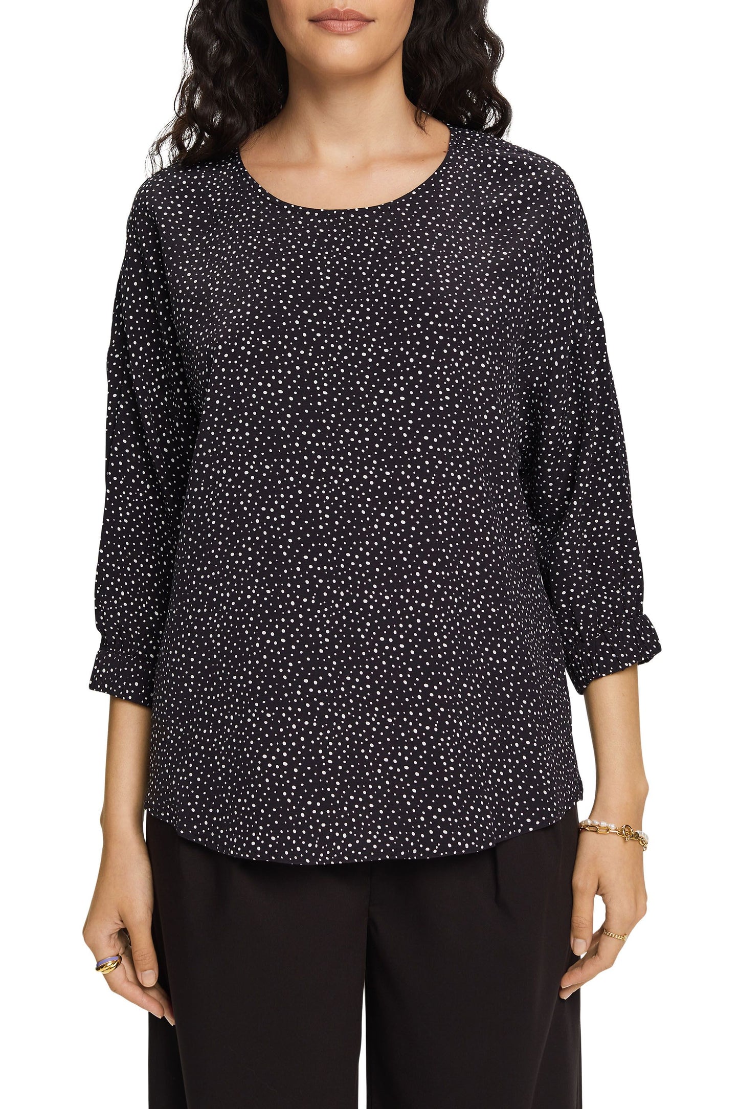 Women Blouses woven 3/4 sleeve