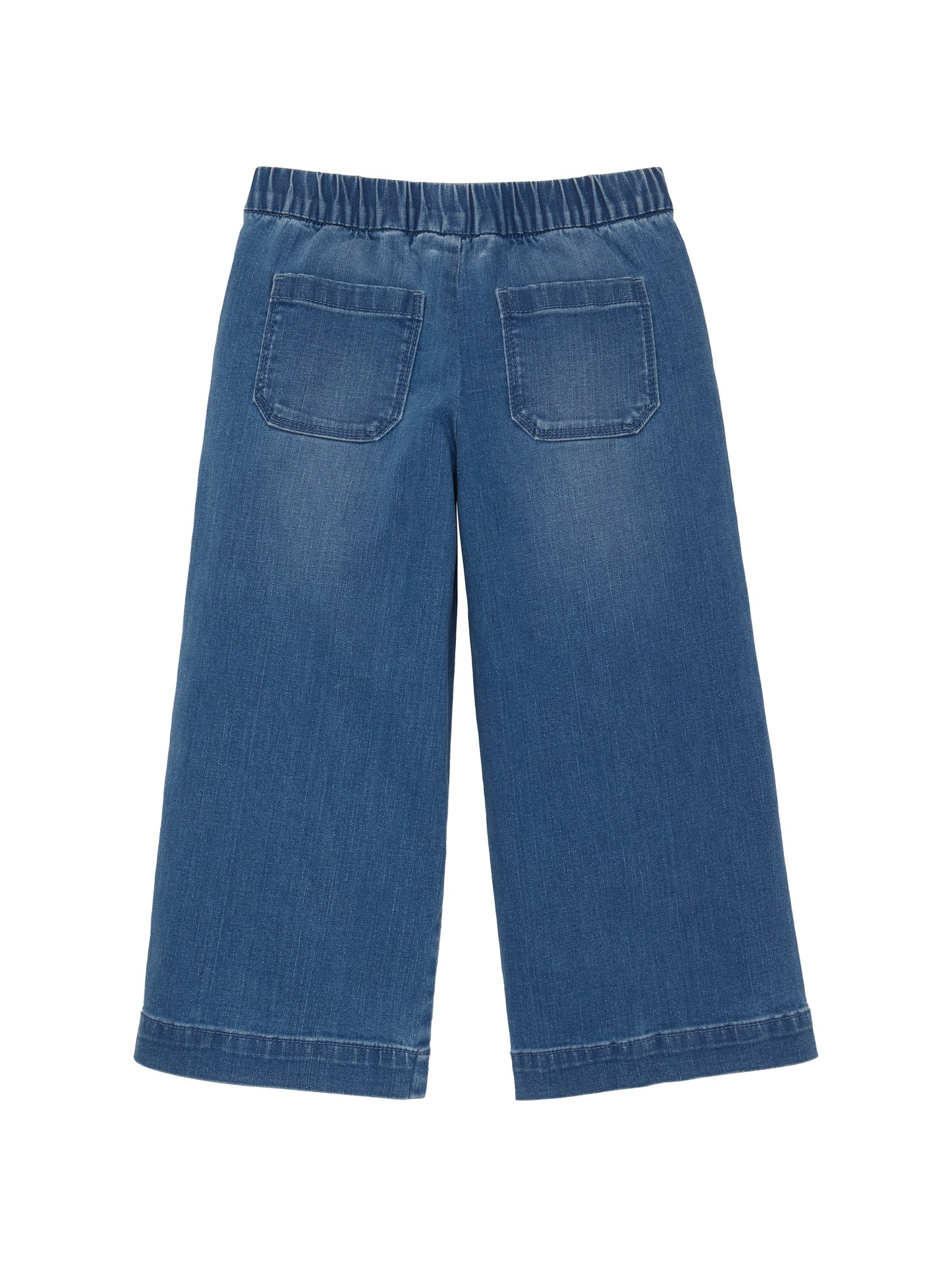 Wide Leg Jeans mit elastischem Bund