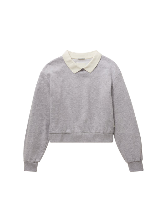 Cropped Polo Sweater